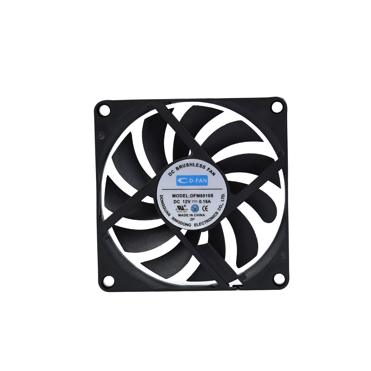 80x80x10mm 80mm 8010 Låg buller DC AXIAL FAN